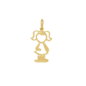 Boy/Girl Pendant in Gold Plated