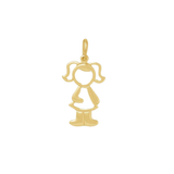 Boy/Girl Pendant in Gold Plated