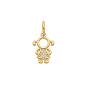 Pendentif Garçon/Fille Plaqué Or