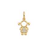 Pendentif Garçon/Fille Plaqué Or