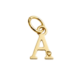 Colgante de Letra Bañado en Oro