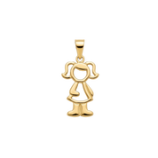 Pendentif Garçon/Fille Plaqué Or