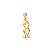Pendentif Garçon/Fille Plaqué Or