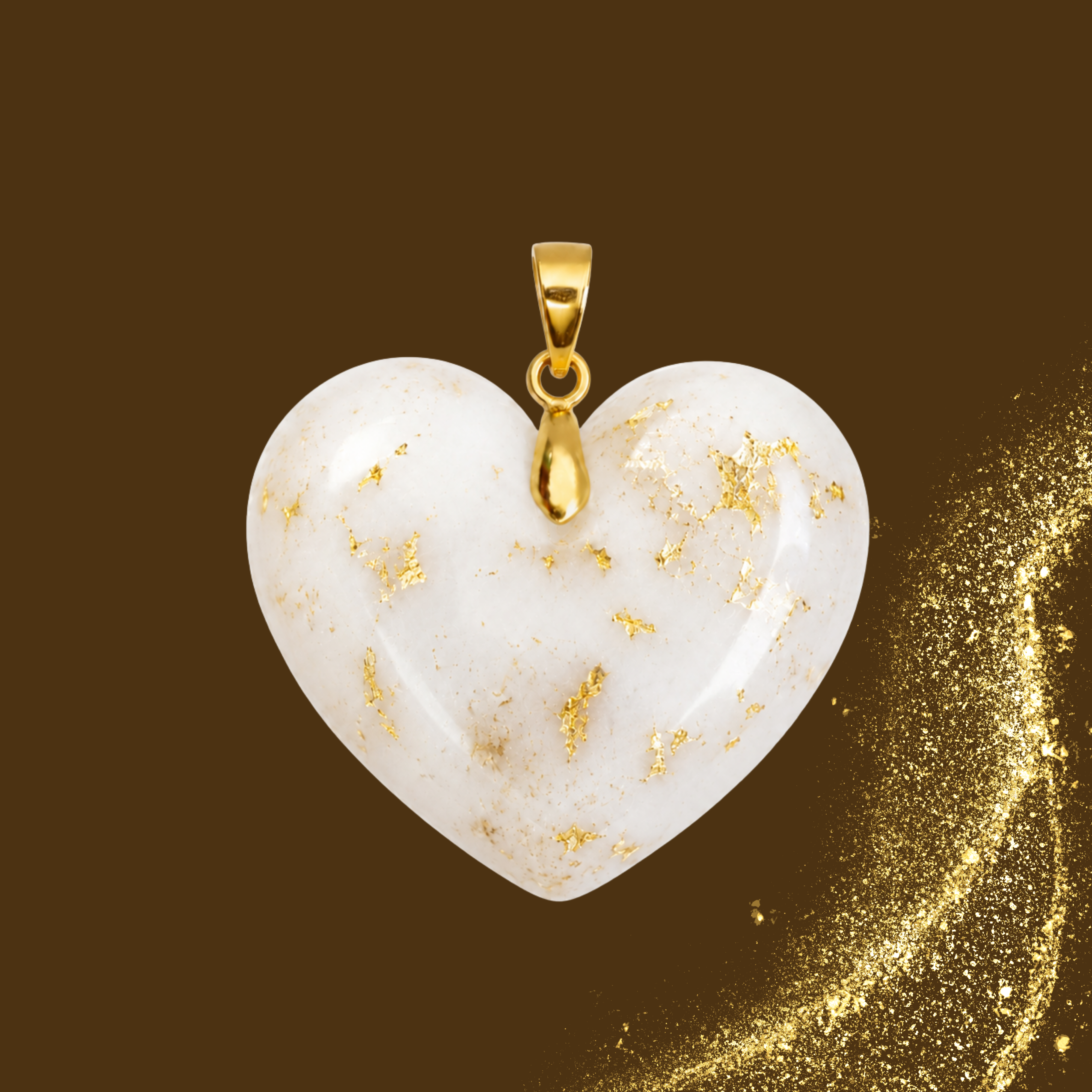 Pendente Adicional com Folha de Ouro