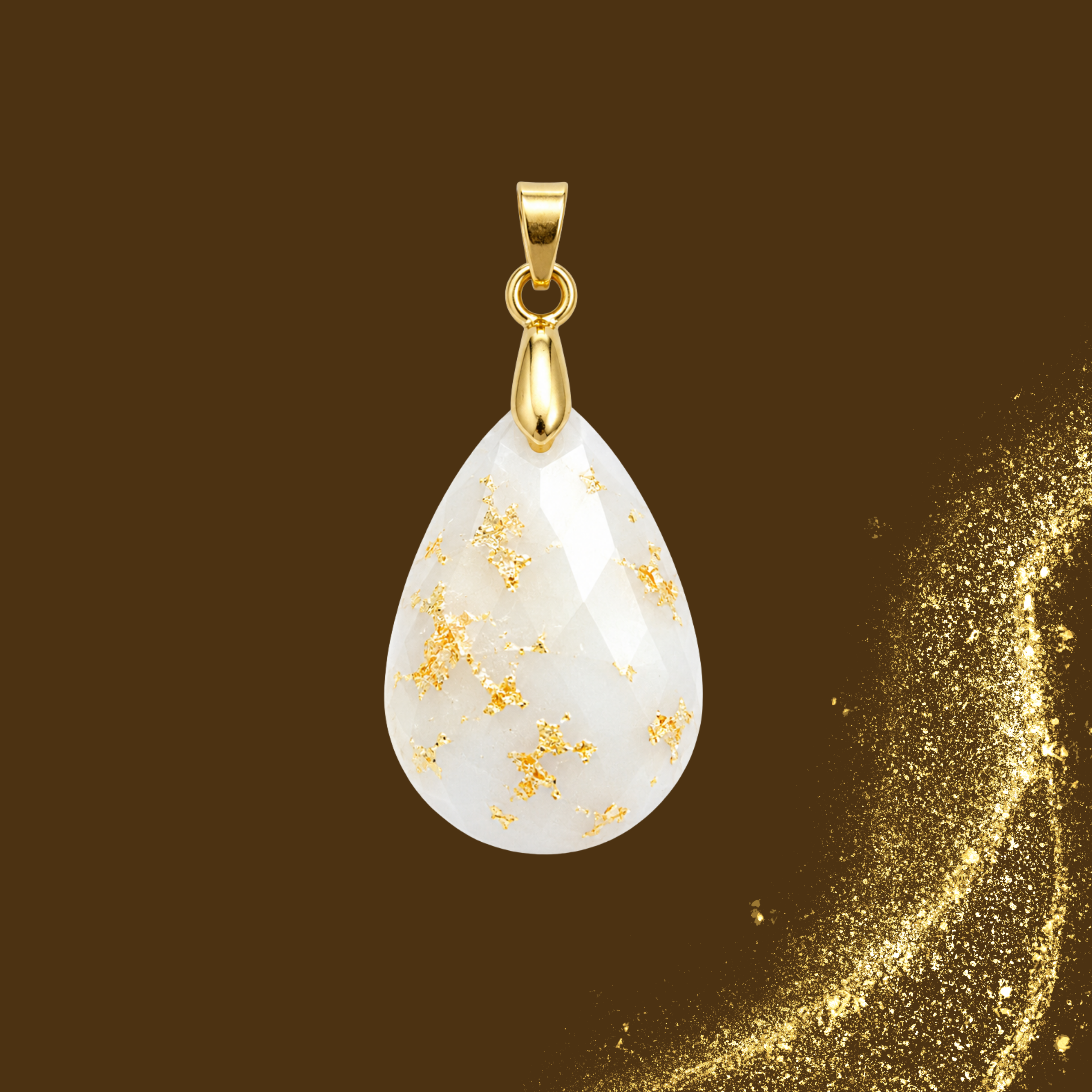 Pendente Adicional com Folha de Ouro