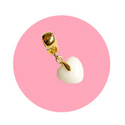 Chubby Heart Charm - Breast Milk Jewelry