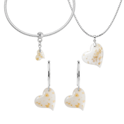 Twisted Heart with Gold Leaf