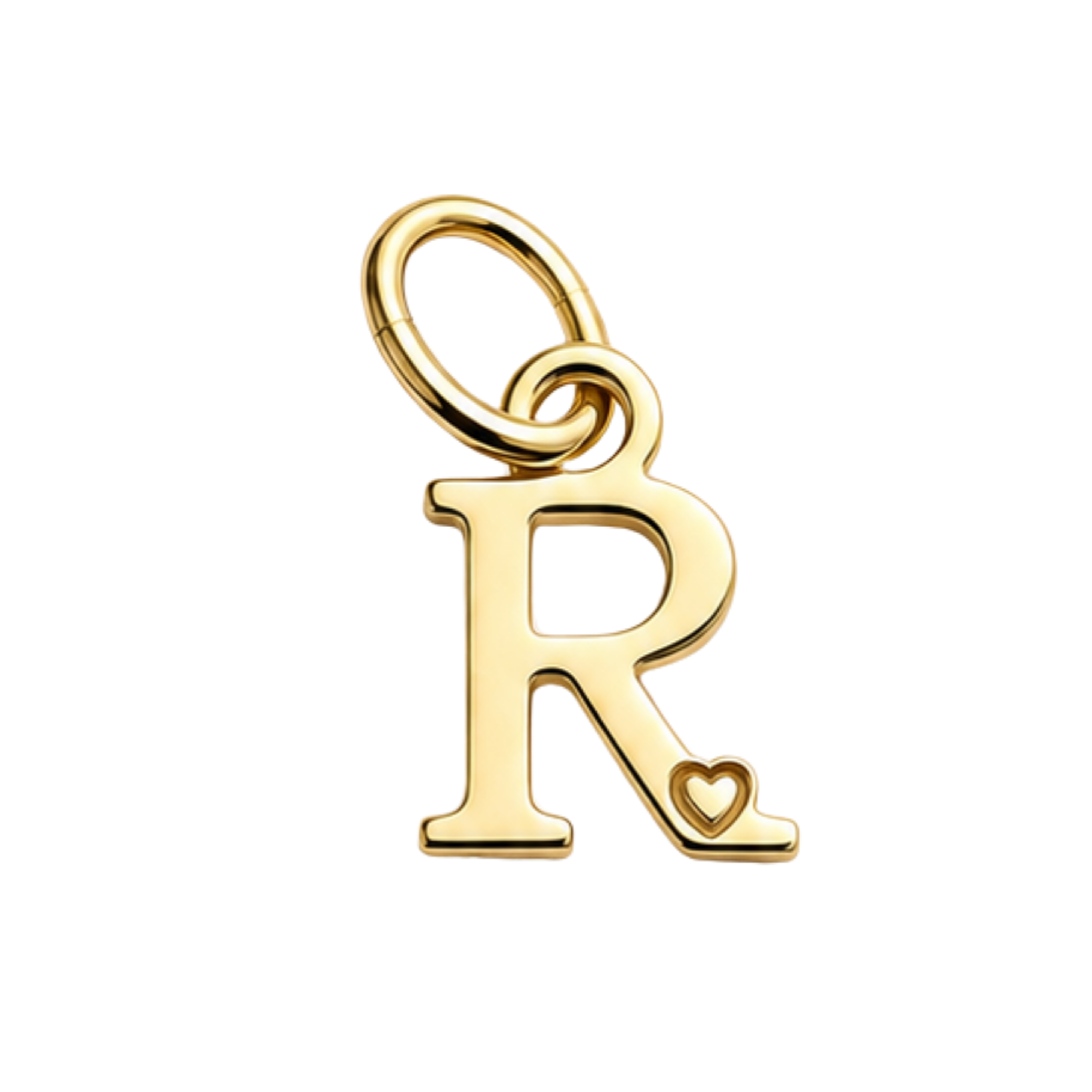 Colgante de Letra Bañado en Oro