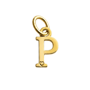 Colgante de Letra Bañado en Oro