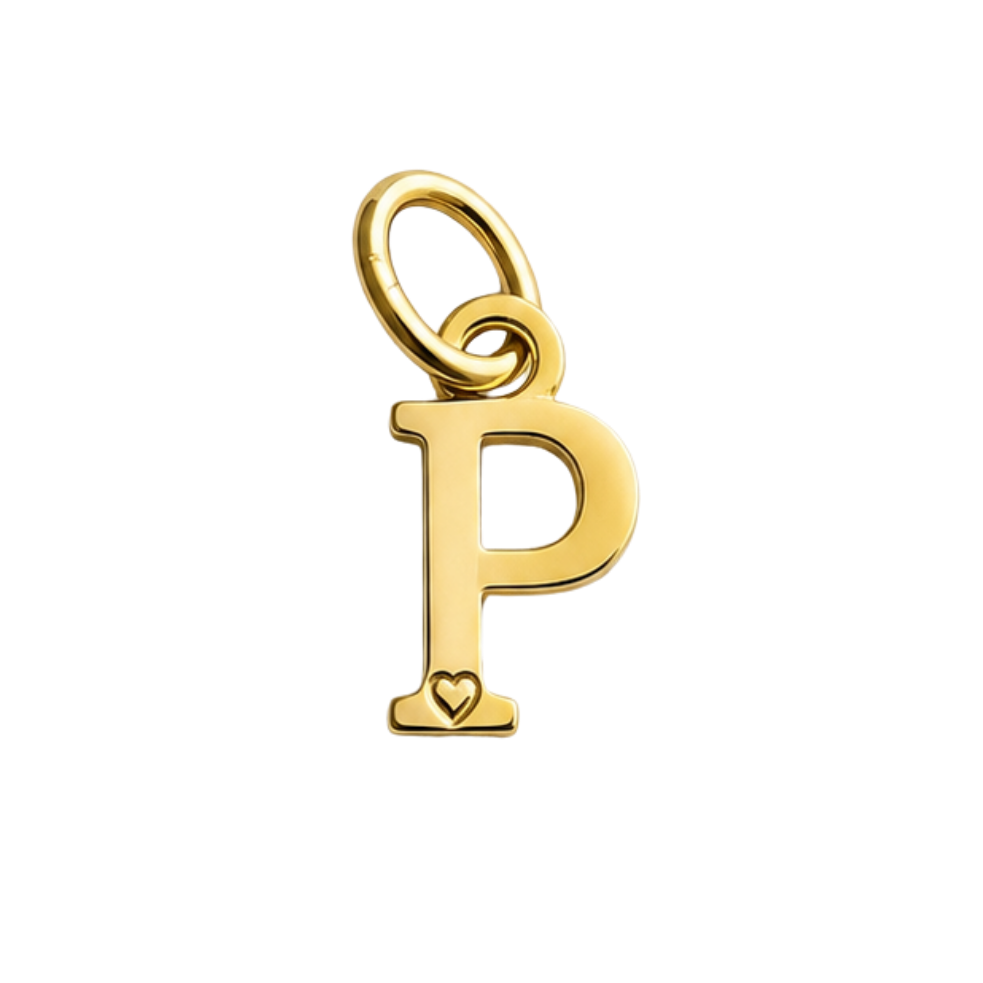 Colgante de Letra Bañado en Oro