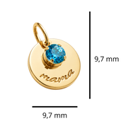 Coração com Medalha Mama