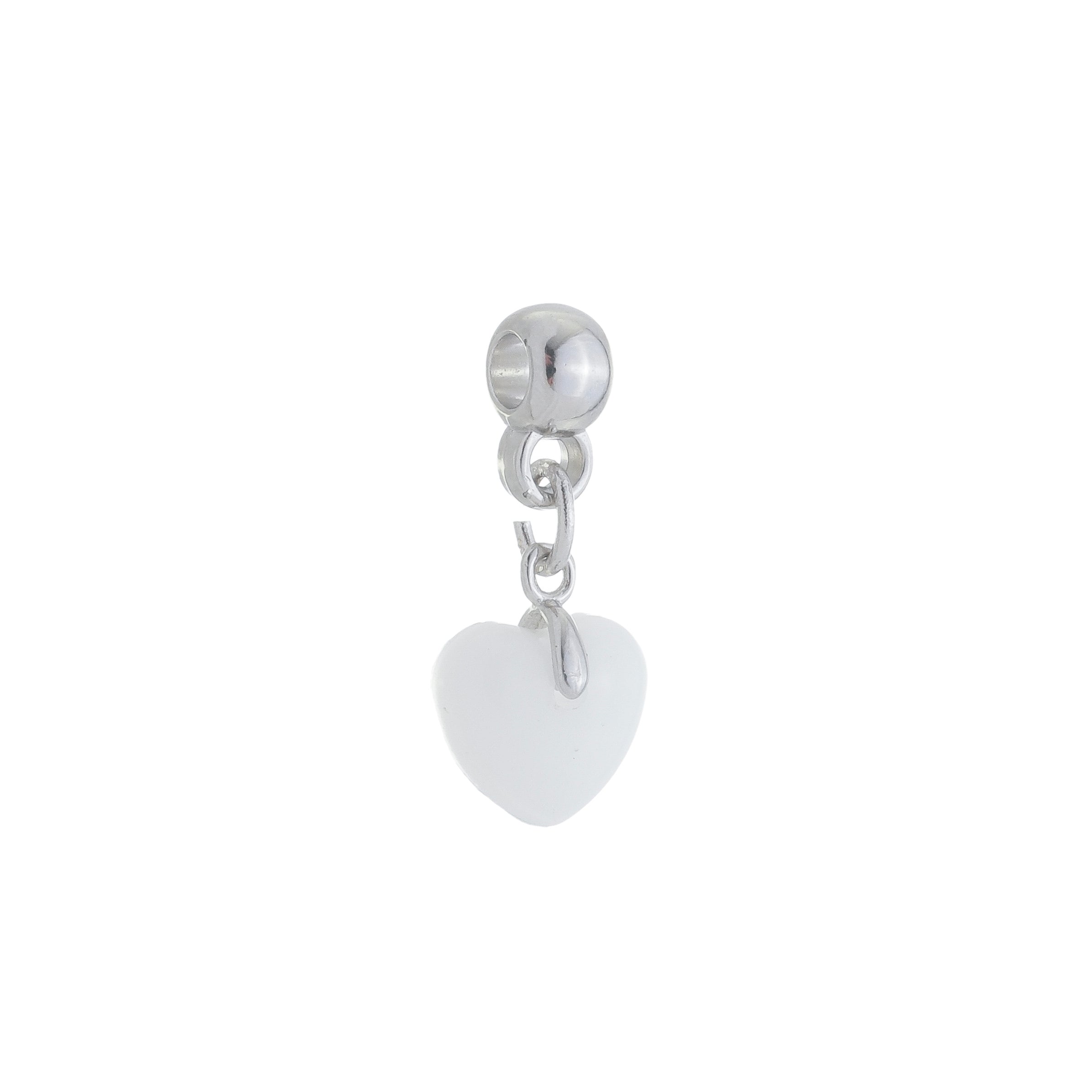 Chubby Heart Charm - Breast Milk Jewelry