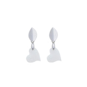 Boucles d’oreilles Cœur Torsadé  - Bijou en Lait Maternel