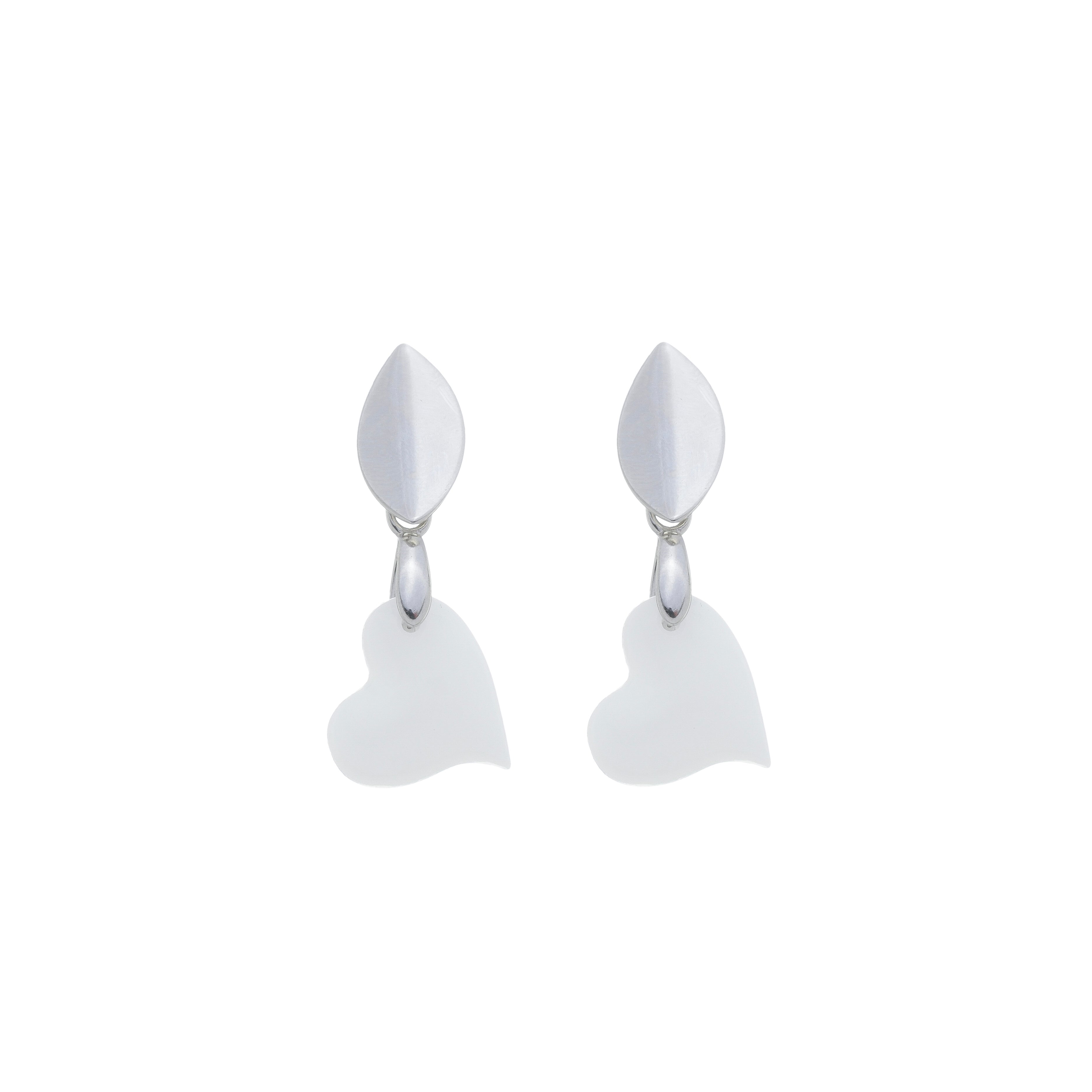 Boucles d’oreilles Cœur Torsadé  - Bijou en Lait Maternel