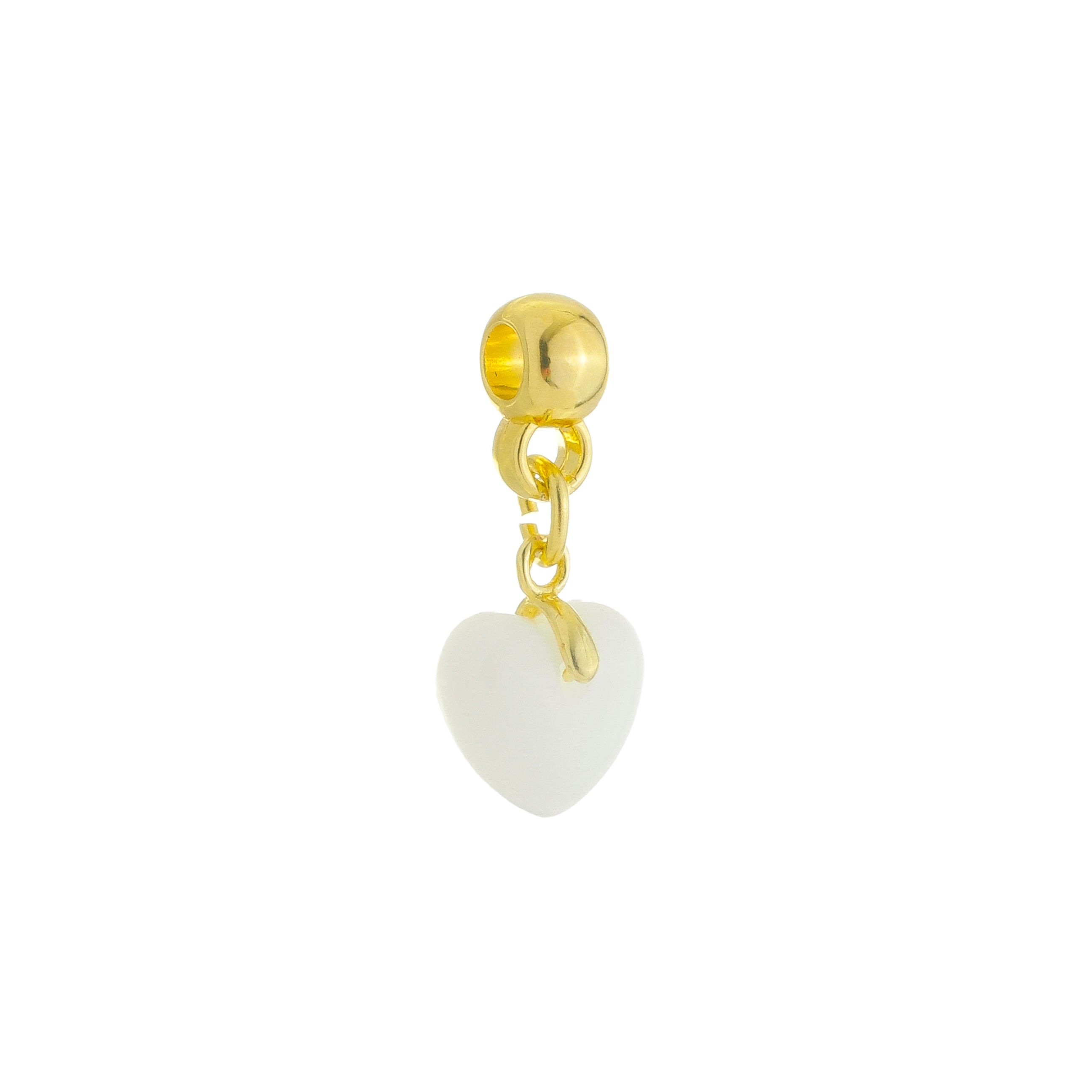 Chubby Heart Charm - Breast Milk Jewelry