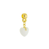 Chubby Heart Charm - Breast Milk Jewelry