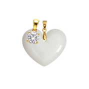 Corazón Gordito Adicional con Colgante del Mes de Nacimiento