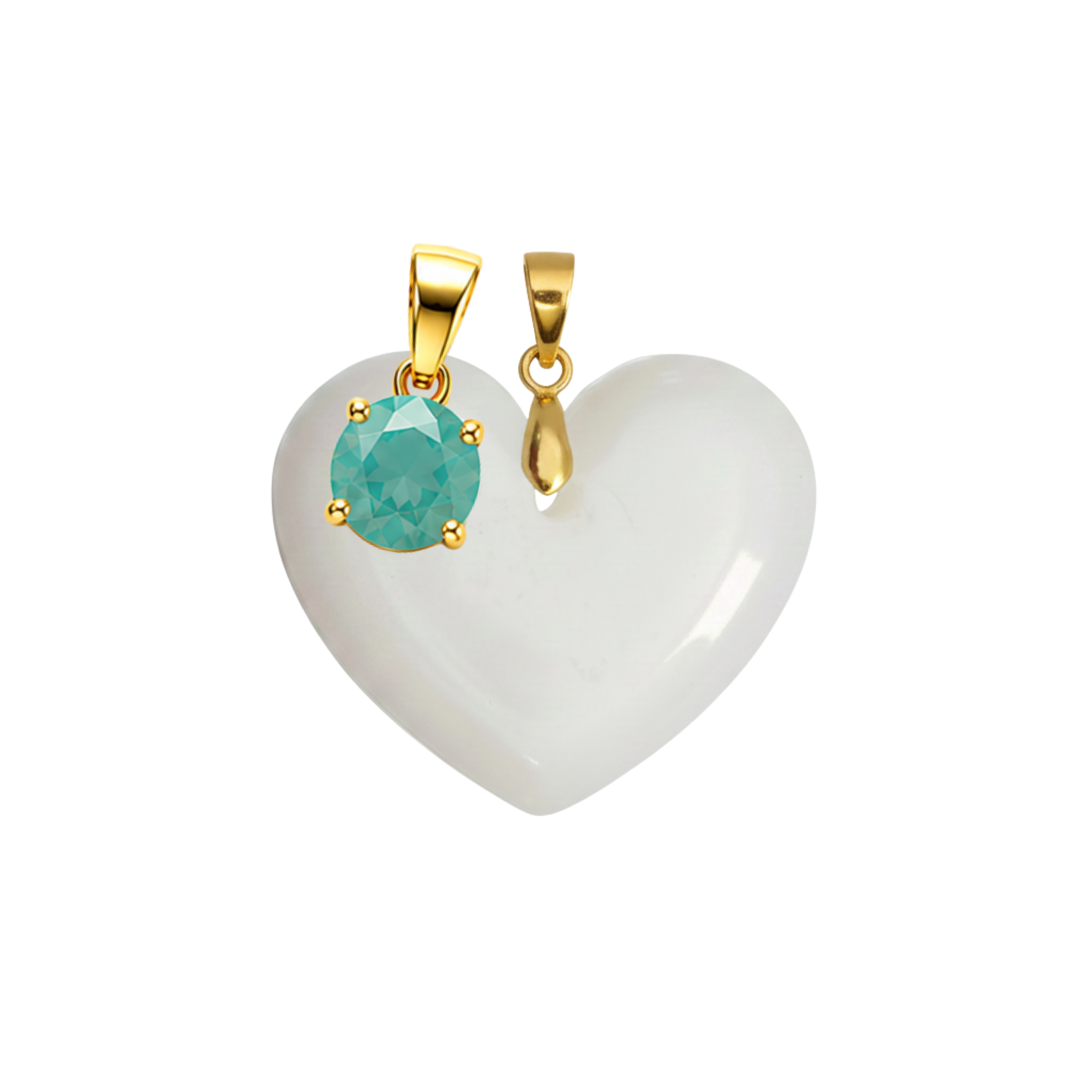 Corazón Gordito Adicional con Colgante del Mes de Nacimiento