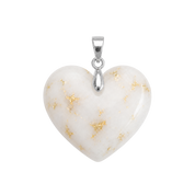 Chubby Heart with Gold Leaf