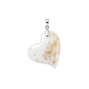 Twisted Heart with Gold Leaf