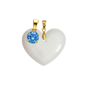 Corazón Gordito Adicional con Colgante del Mes de Nacimiento