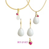 Gota Lapidada con Corazón de Mamá