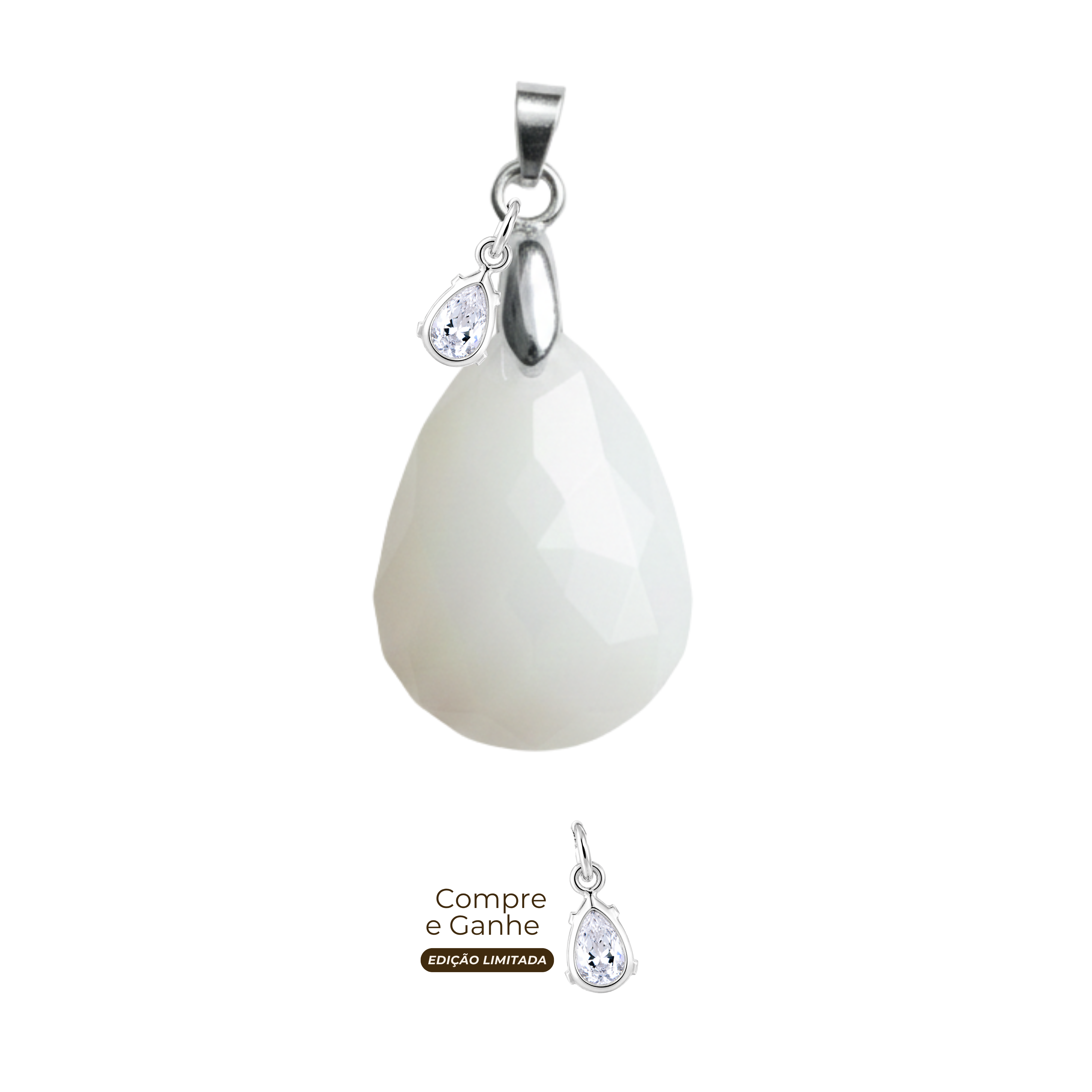 Gota Lapidada com Gota Zircônia