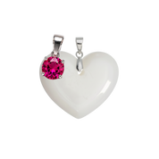 Corazón Gordito Adicional con Colgante del Mes de Nacimiento