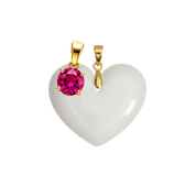 Corazón Gordito Adicional con Colgante del Mes de Nacimiento