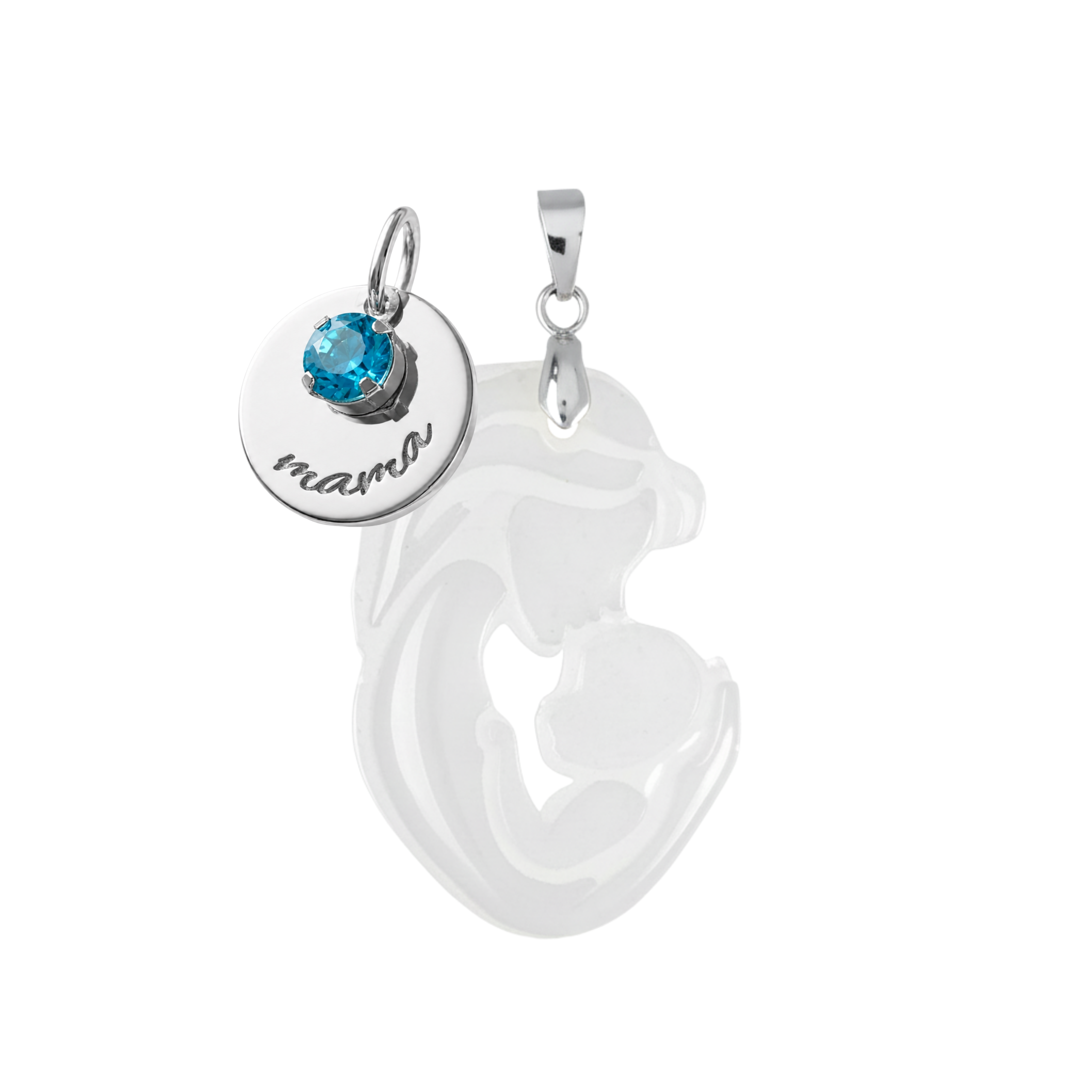 Mamãe e Bebê com Medalha Mama
