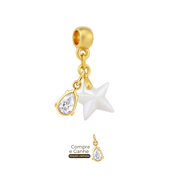 Mini Estrela com Gota Zircônia