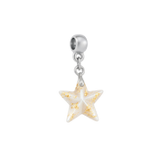 Mini Stern mit Blattgold und Zirkonia-Tropfen