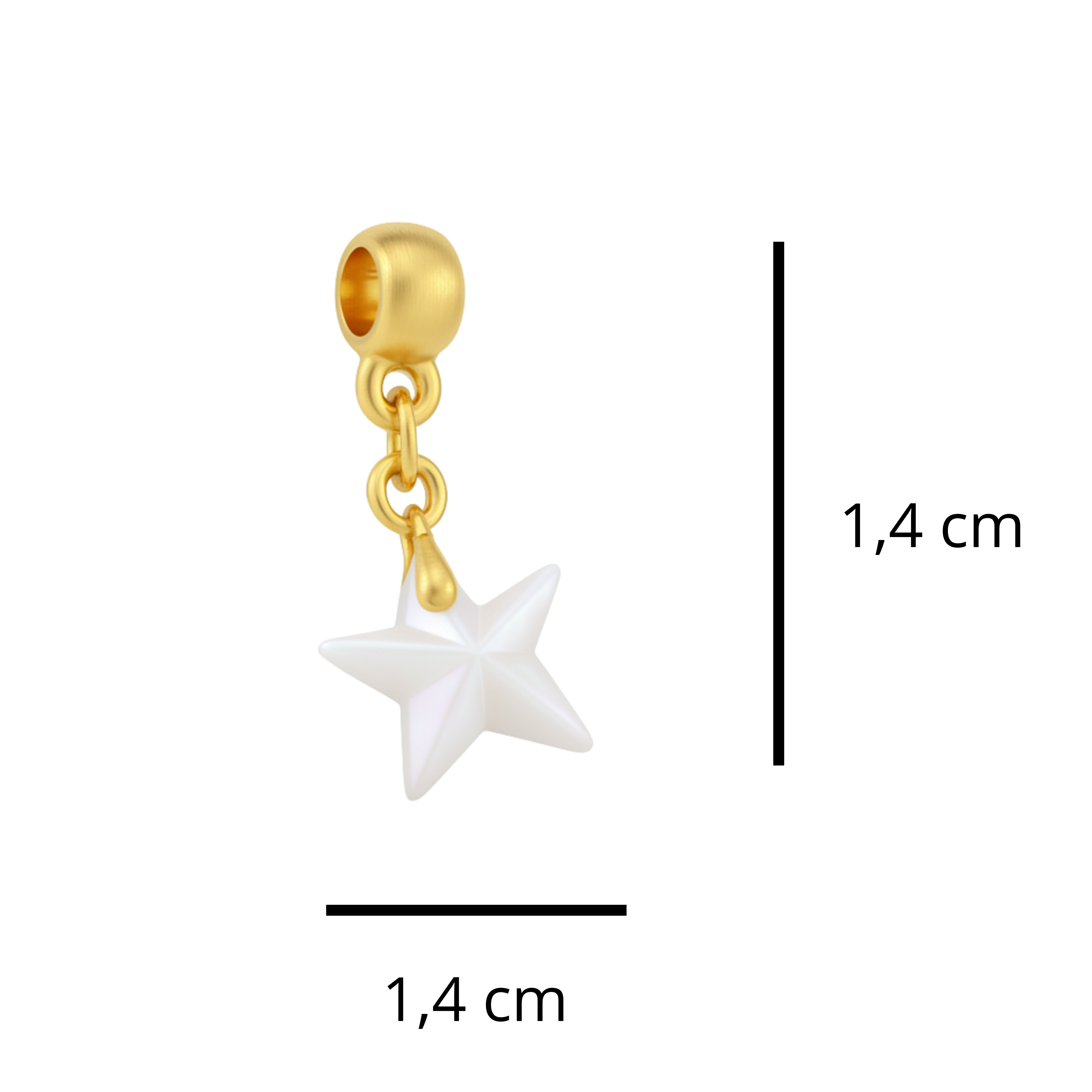 Mini Estrela com Coração Rubi