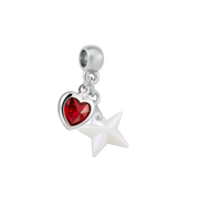  Mini Étoile avec Cœur Rubis