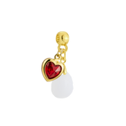 Mini Goutte Taillée avec Cœur Rubis