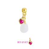  Mini Diamant Tropfen mit Mamas Herz
