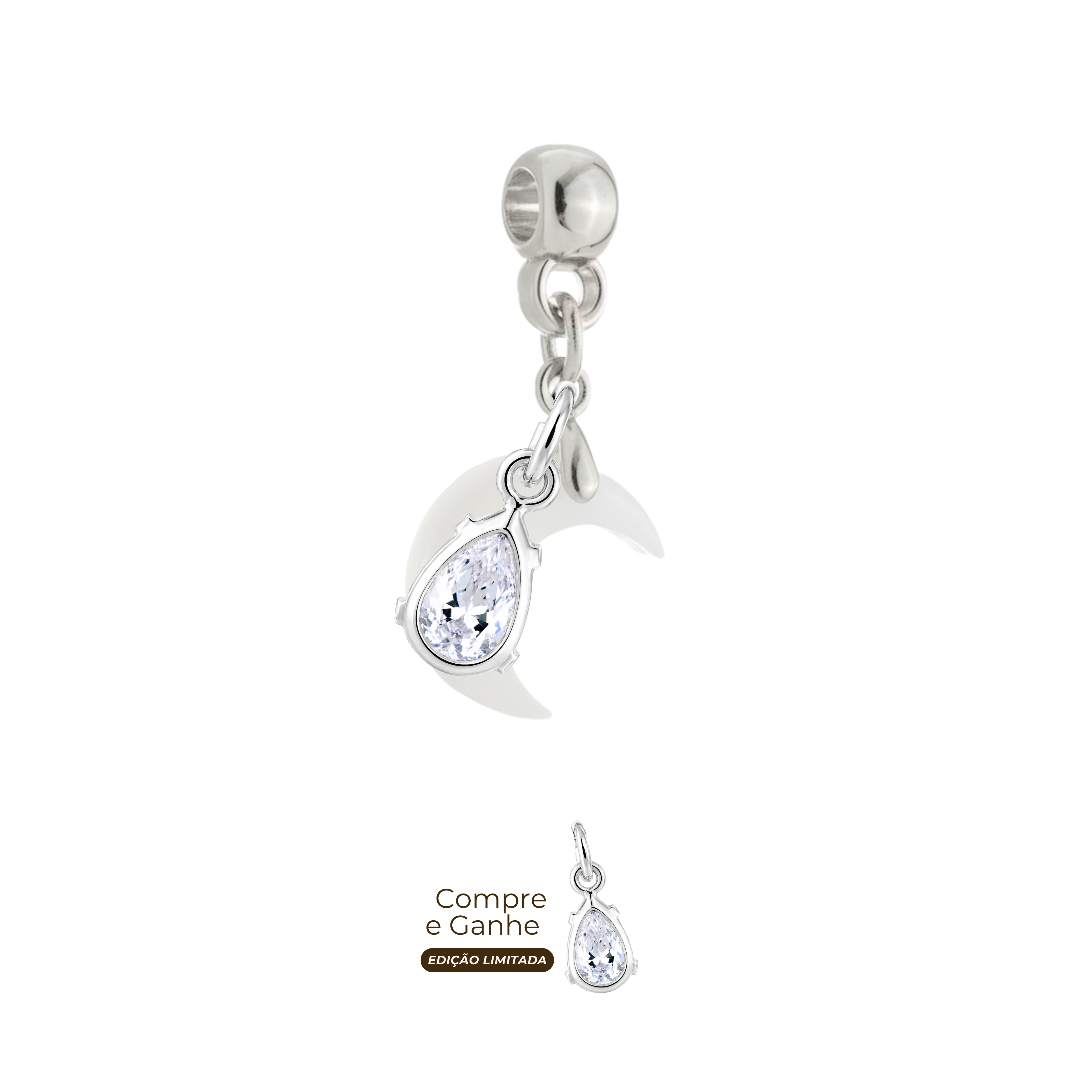 Mini Lua com Gota Zircônia