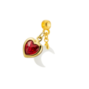 Mini Lua com Coração Rubi