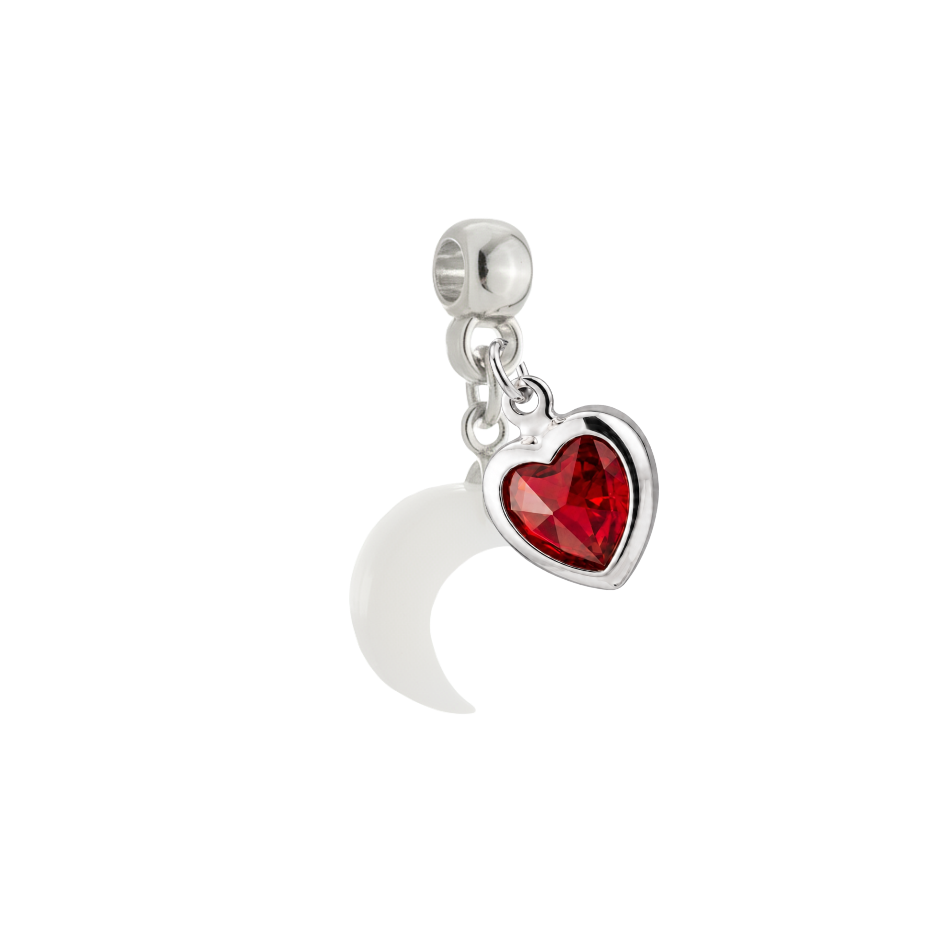 Mini Lune avec Cœur Rubis