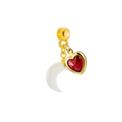 Mini Lune avec Cœur Rubis