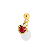Mini Cercle Texturé avec Cœur Rubis