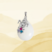 Pendentif Supplémentaire avec Feuille d’Or et Goutte Zircone