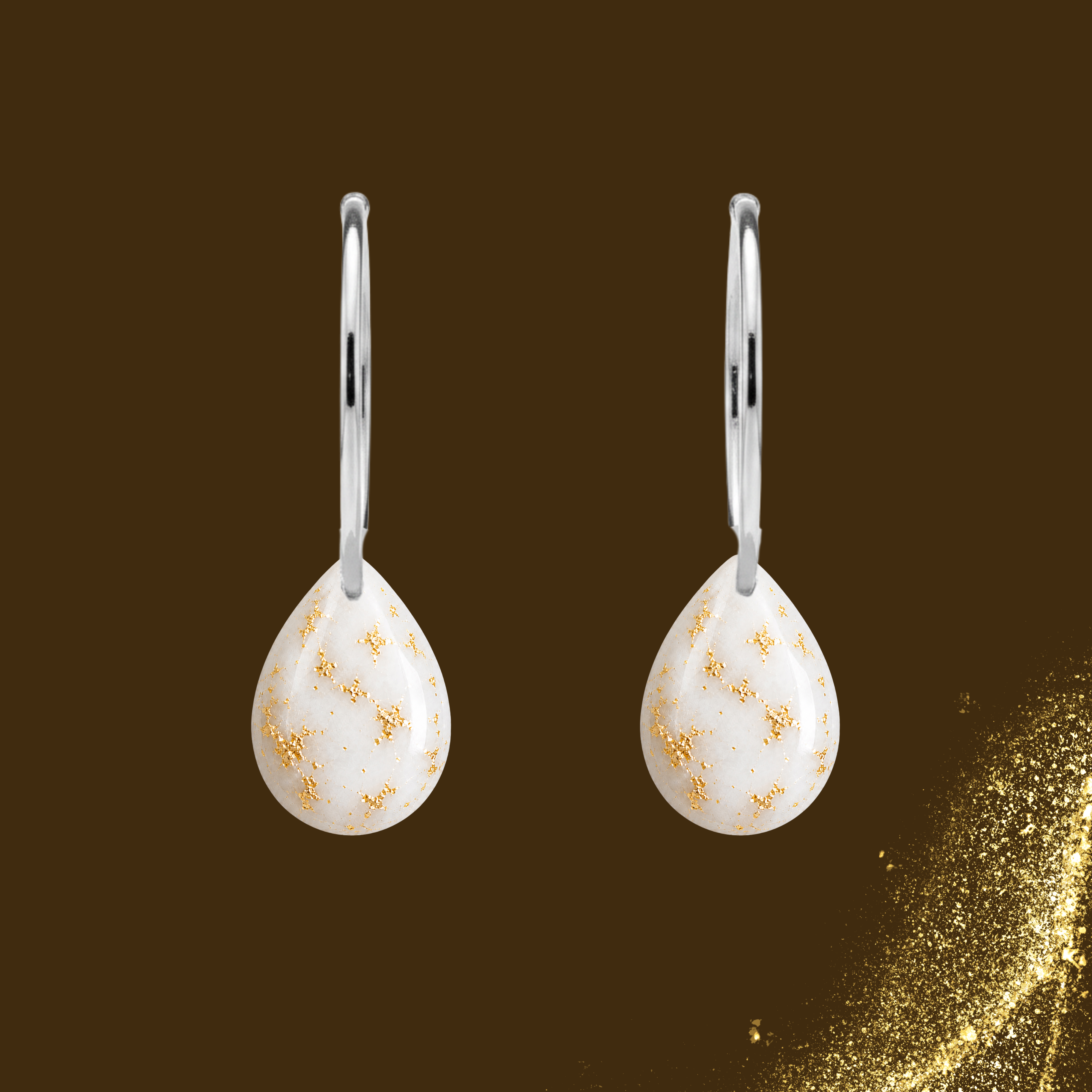 Additional Earrings with Gold Leaf – Kit not included