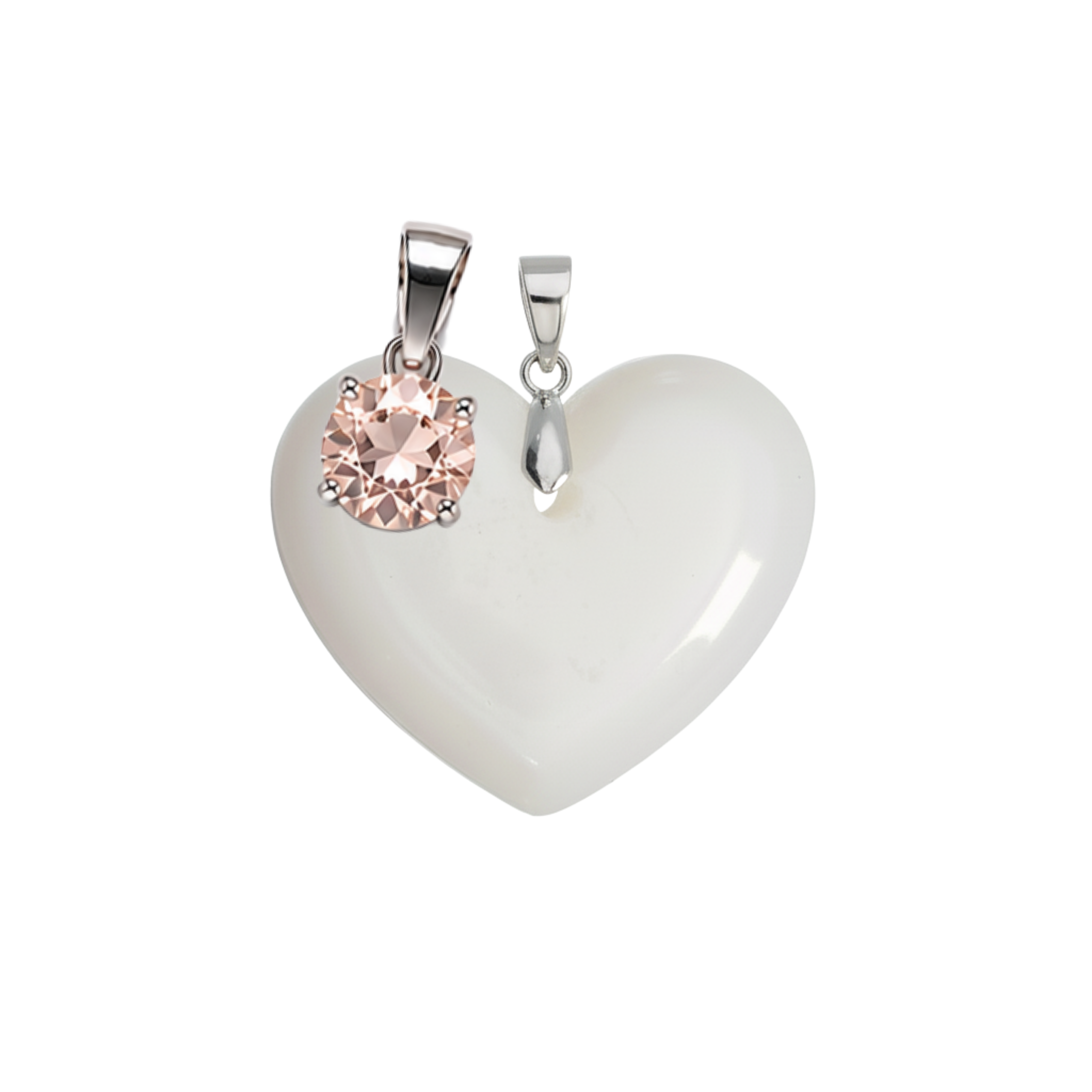 Corazón Gordito Adicional con Colgante del Mes de Nacimiento