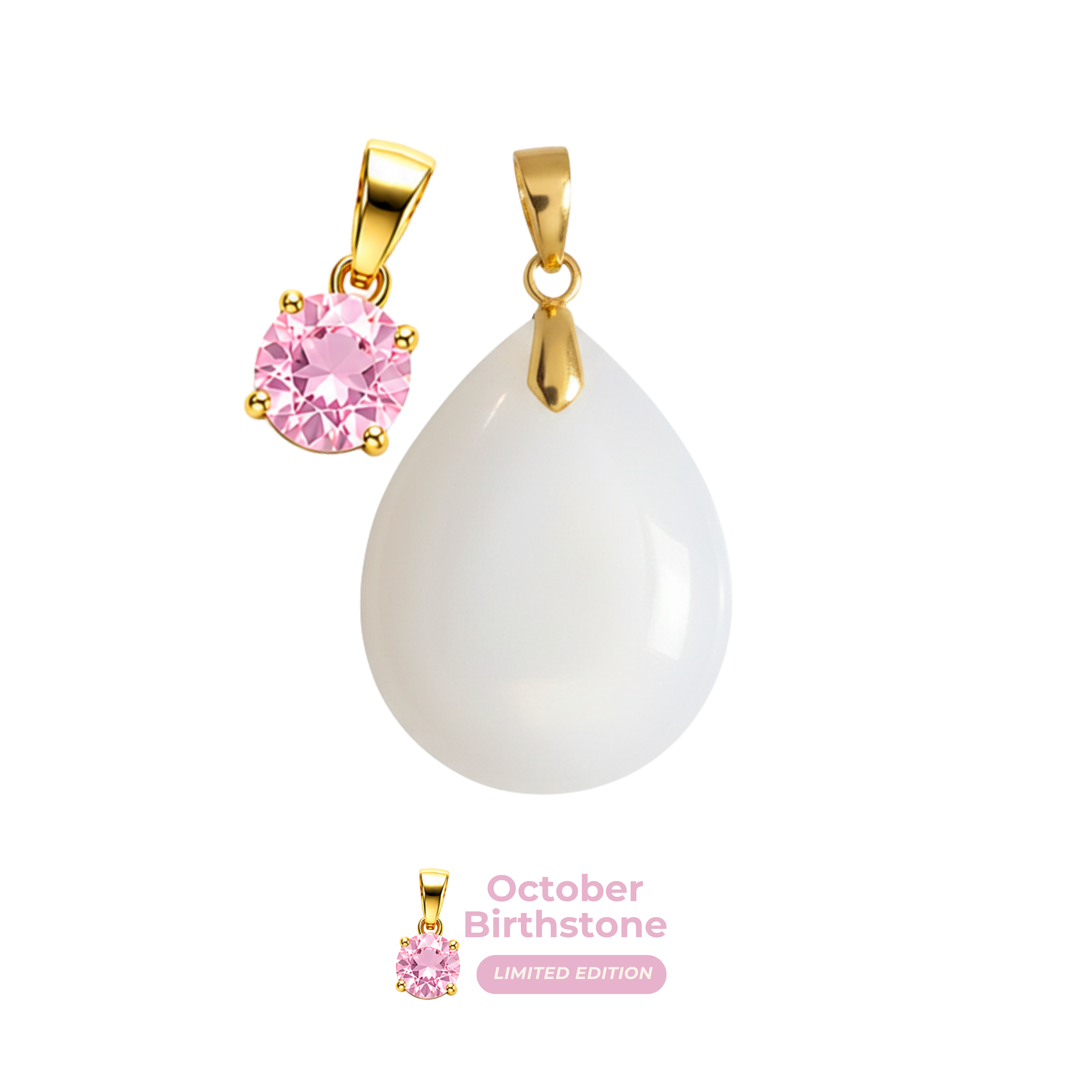 Chubby Mini Drop Birthstone Pendant