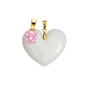 Corazón Gordito Adicional con Colgante del Mes de Nacimiento