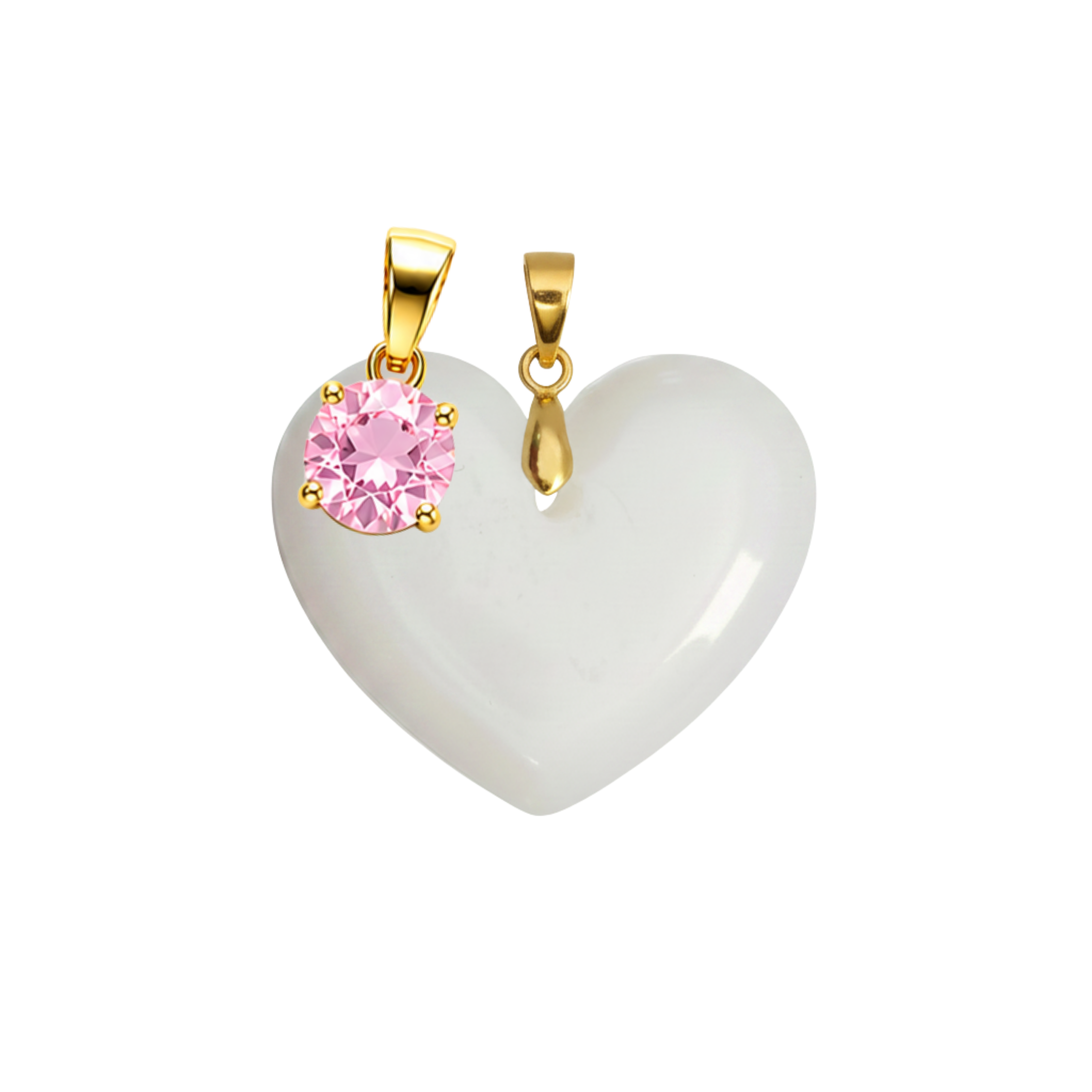 Corazón Gordito Adicional con Colgante del Mes de Nacimiento