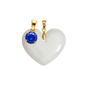 Corazón Gordito Adicional con Colgante del Mes de Nacimiento