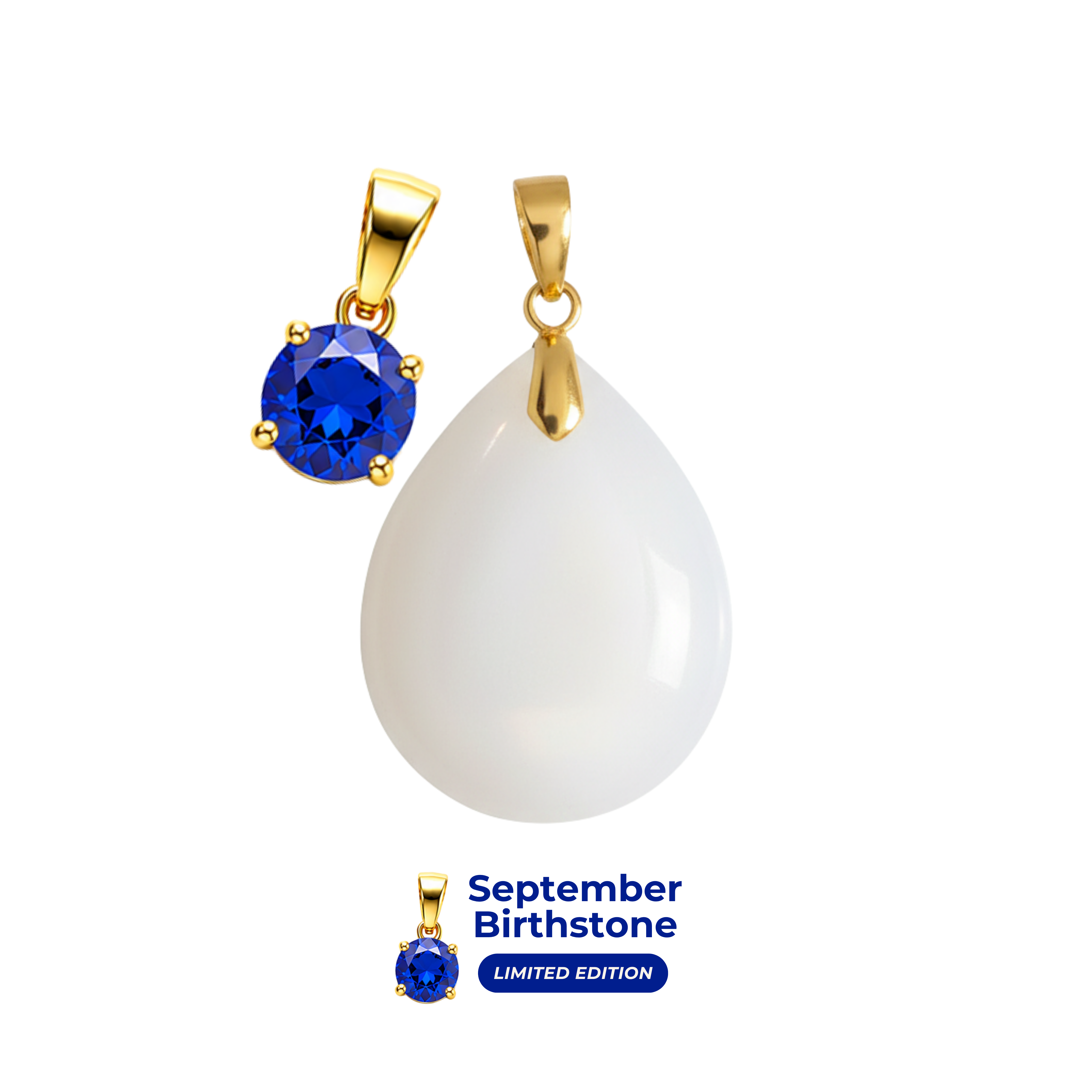 Chubby Mini Drop Birthstone Pendant