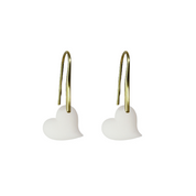 Boucles d’oreilles Cœur Torsadé  - Bijou en Lait Maternel